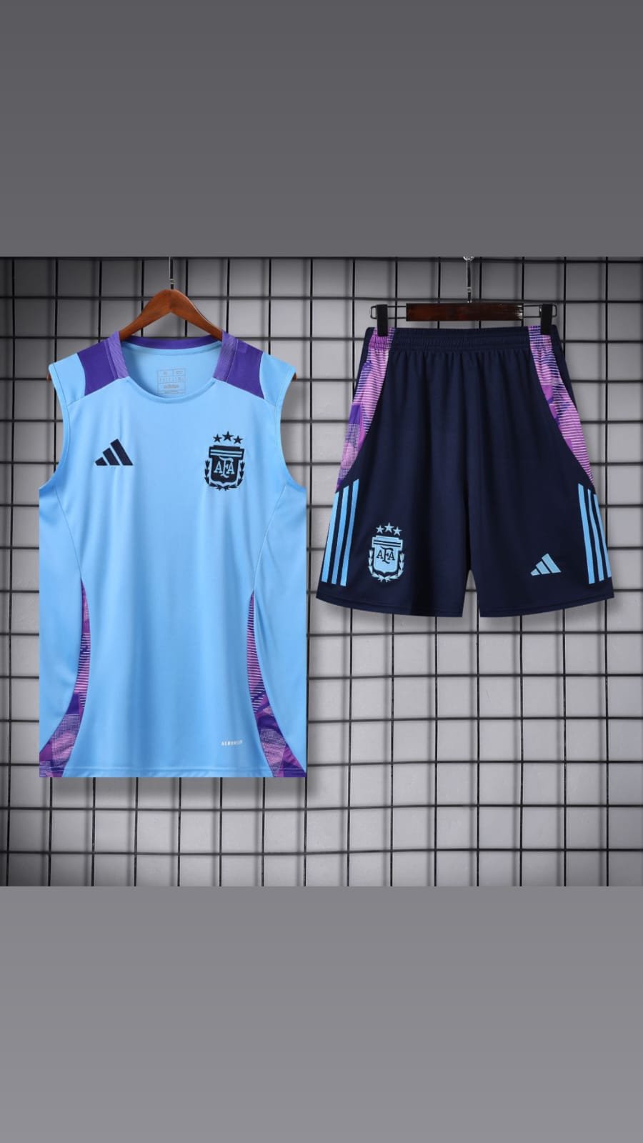Conj. argent, azul claro